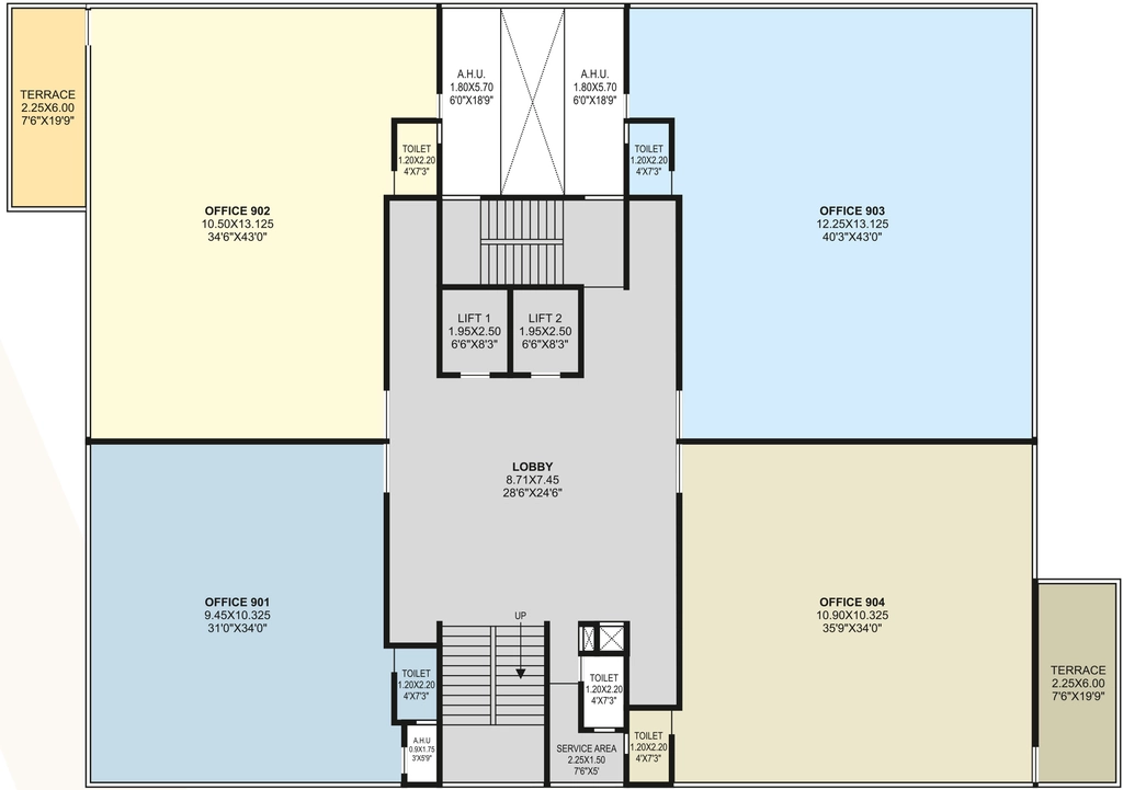 Floor Plan of Commercial LS Laxmi Avenue in Wakad, Pune - Image 313196