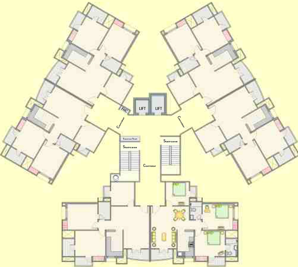 Floor Plan of Ashiana Palm Court in Raj Nagar Extension, Ghaziabad - Image 313976