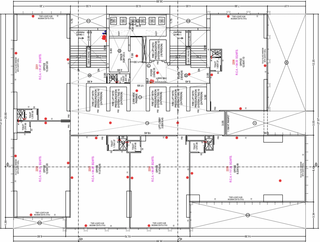 Floor Plan of Times Marvel in Thaltej, Ahmedabad - Image 314024