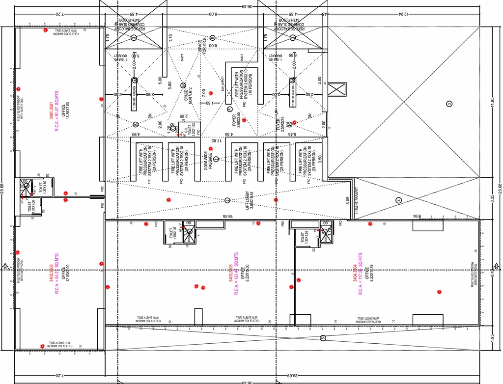 Floor Plan of Times Marvel in Thaltej, Ahmedabad - Image 314023