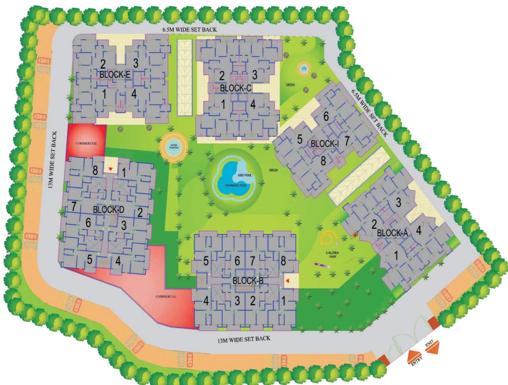 Master Plan of Proview Laboni Apartments in Crossings Republik, Ghaziabad - Image 314077