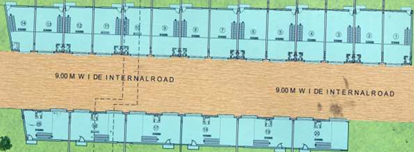 Floor Plan of Vrundavan Vallabh Industrial Park in Narol, Ahmedabad - Image 314117
