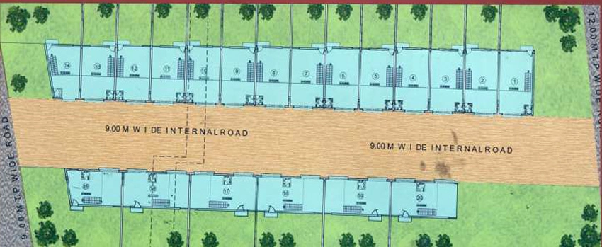 Master Plan of Vrundavan Vallabh Industrial Park in Narol, Ahmedabad - Image 314116