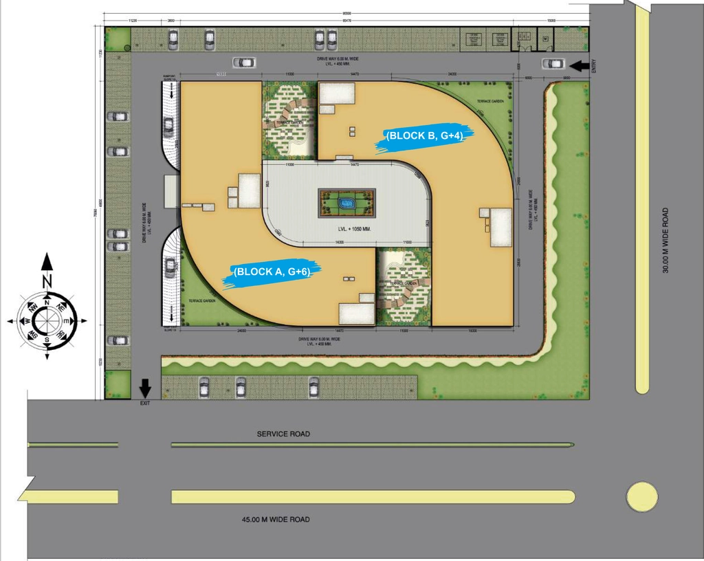Master Plan of NBCC Complex in Gomti Nagar, Lucknow - Image 314126