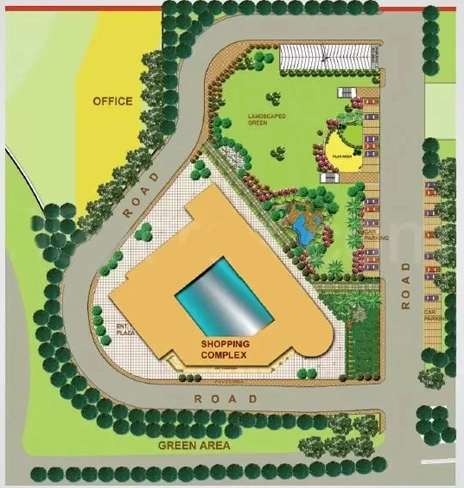 Master Plan of Omega Galaxy Mall in Sushant Golf City, Lucknow - Image 314131