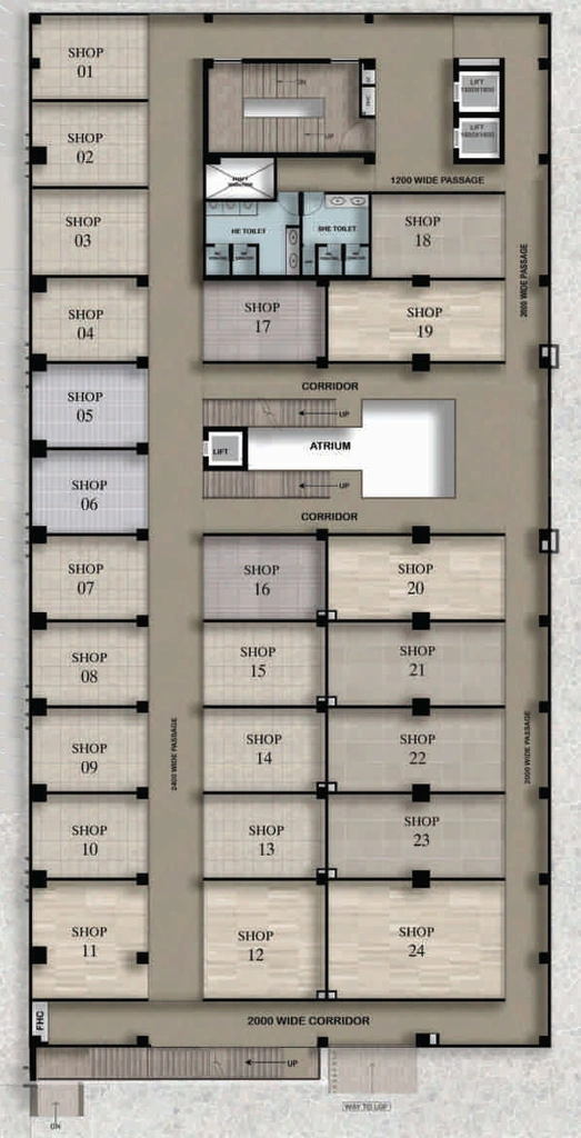 Floor Plan of Pristine Tower in Gomti Nagar, Lucknow - Image 314147