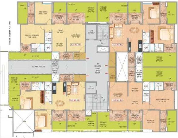 Floor Plan of Yashada Triose in Pimple Saudagar, Pune - Image 314198