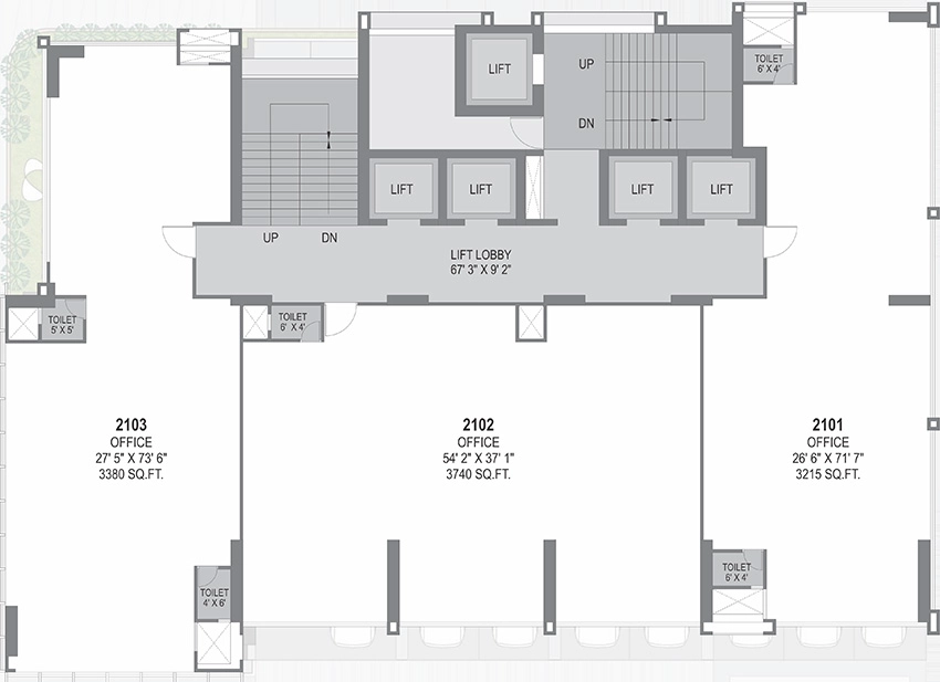 Floor Plan of Zade Z2 in Thaltej, Ahmedabad - Image 314234