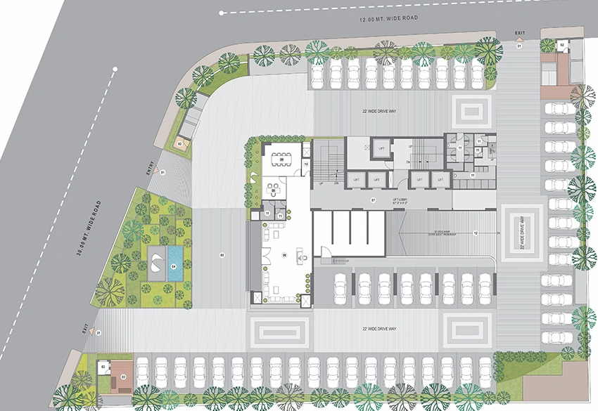 Master Plan of Zade Z2 in Thaltej, Ahmedabad - Image 314231