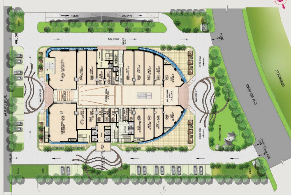Master Plan of Shiv Shakti Zoe in Sushant Golf City, Lucknow - Image 314805