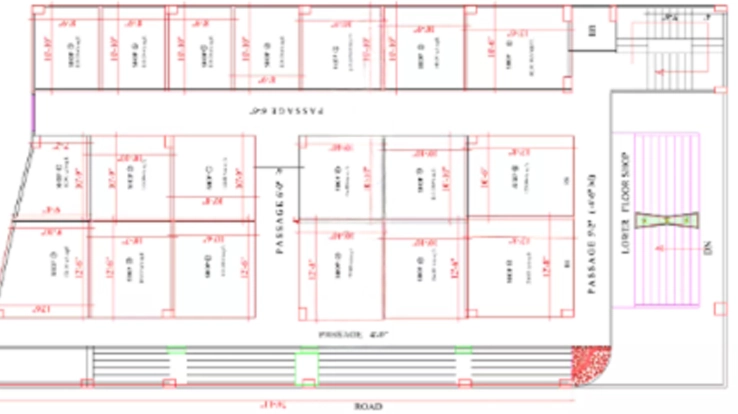 Floor Plan of Shri Balaji BCC Plaza in Rajaji Puram, Lucknow - Image 314726