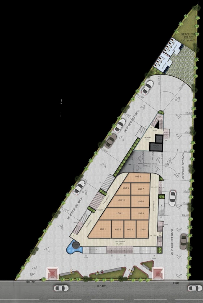 Master Plan of Truefriend Triangle Tower in Vibhuti Khand, Lucknow - Image 314733