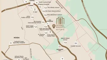 Location of Godrej Majesty - Image 314278