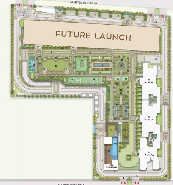 Master Plan of Godrej Majesty in Sector 12, Greater Noida - Image 314279