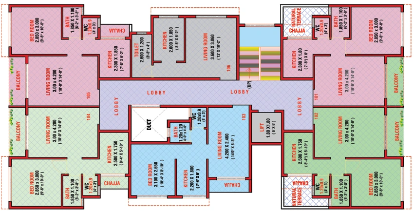 Floor Plan of Dream Avenue in Taloja, Navi Mumbai - Image 314812