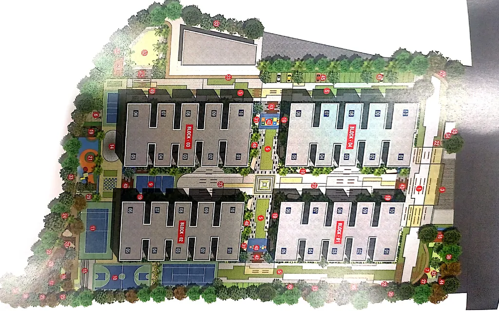 Master Plan of MVV Lake Breeze in Bachupally, Hyderabad - Image 314465
