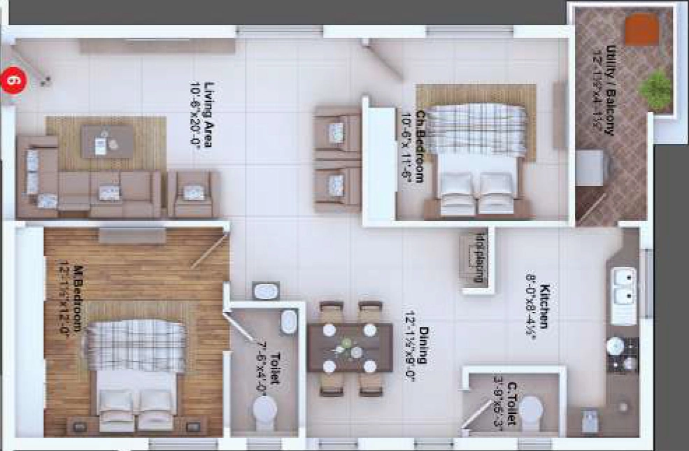 2 BHK Flat in Grupe Vintage Heights in Gurram Guda, Hyderabad - Image 866149