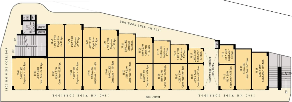 Floor Plan of Adani Aangan Arcade in Sector 88A, Gurgaon - Image 314679