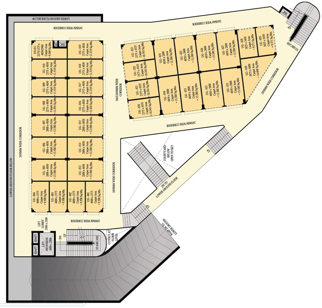 Floor Plan of Adani Aangan Galleria in Sector 89A, Gurgaon - Image 314531