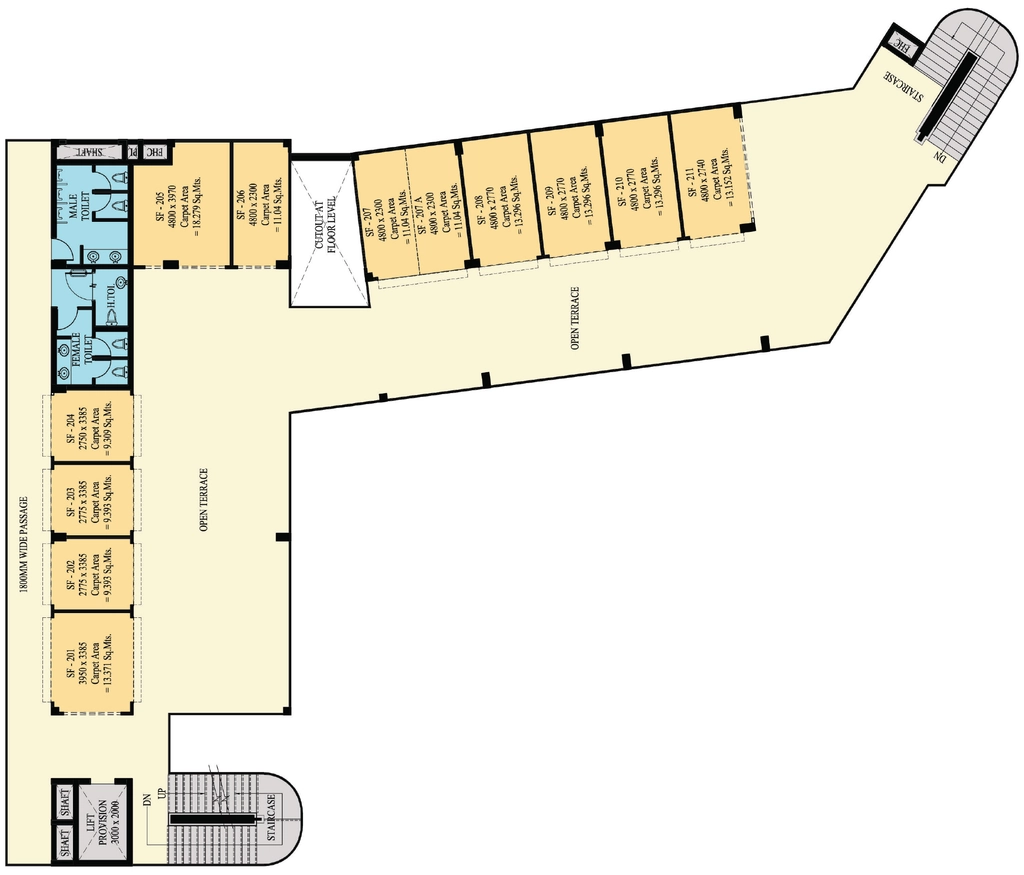 Floor Plan of Adani Aangan Galleria in Sector 89A, Gurgaon - Image 314529