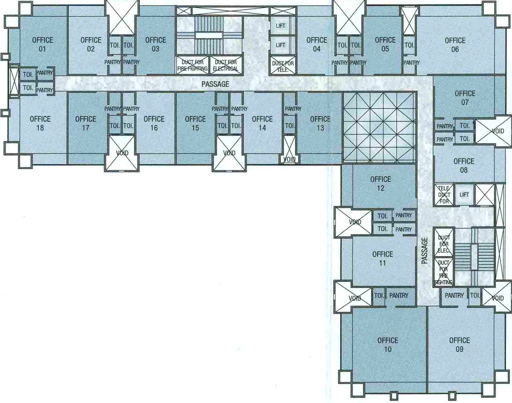 Floor Plan of Crystal Paradise in Andheri West, Mumbai - Image 314586