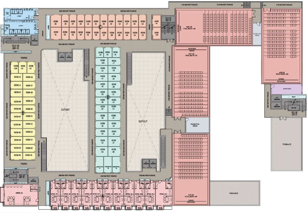 Floor Plan of R Tech Capital Highstreet in Jagatpura, Jaipur - Image 314798