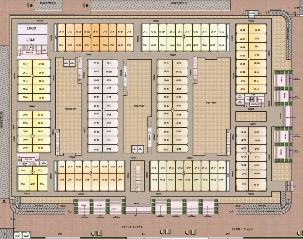 Master Plan of R Tech Capital Highstreet in Jagatpura, Jaipur - Image 314799