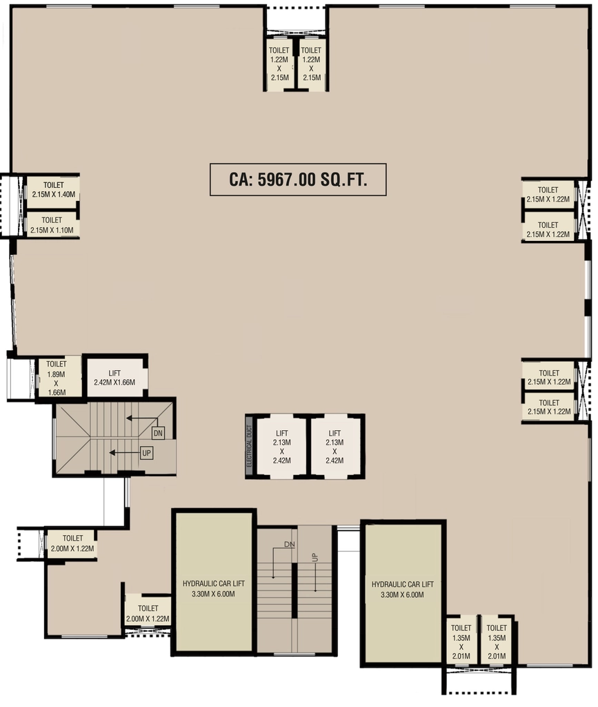 Floor Plan of Manisha Corporate Park in Mulund West, Mumbai - Image 314688