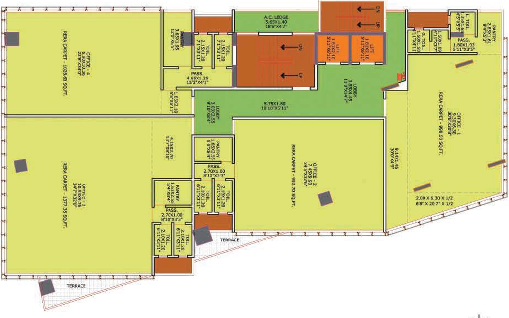 Floor Plan of MS Mody Mickeys Square in Andheri East, Mumbai - Image 314853