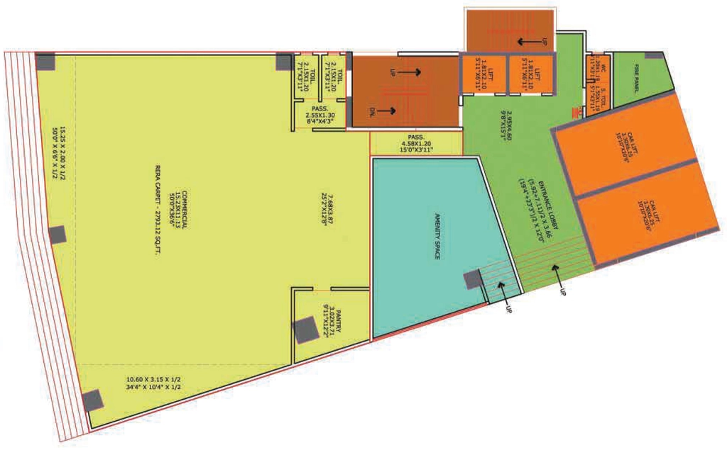 Floor Plan of MS Mody Mickeys Square in Andheri East, Mumbai - Image 314852