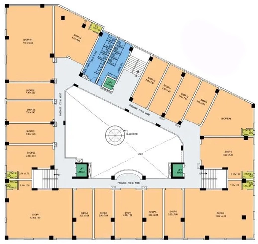 Floor Plan of Saad Market Plaza in Ponda, Goa - Image 314888