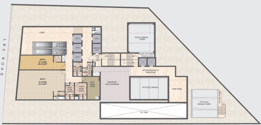 Floor Plan of Commercial Sandu W20 in Ghatkopar West, Mumbai - Image 314943