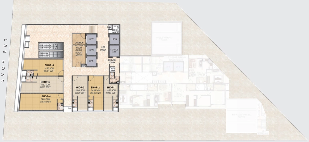 Floor Plan of Commercial Sandu W20 in Ghatkopar West, Mumbai - Image 314944