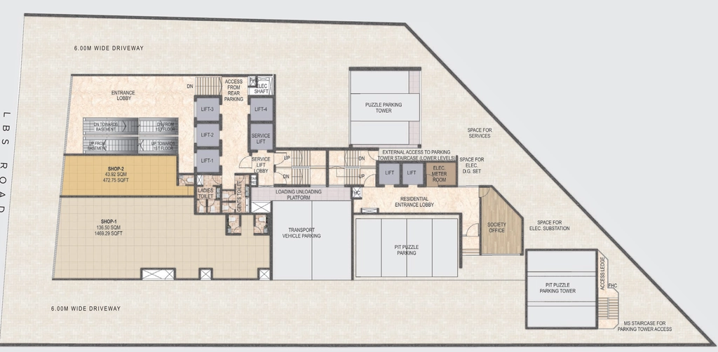 Floor Plan of Commercial Sandu W20 in Ghatkopar West, Mumbai - Image 314945
