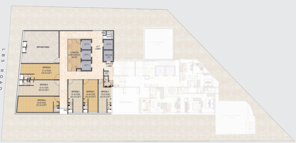 Floor Plan of Commercial Sandu W20 in Ghatkopar West, Mumbai - Image 314946