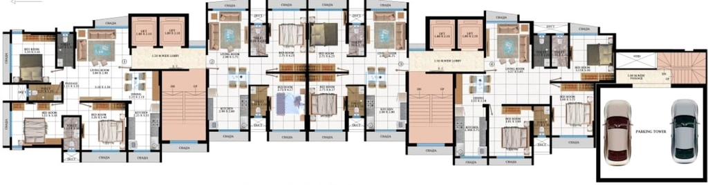Floor Plan of U K Silver Coin in Malad West, Mumbai - Image 315015