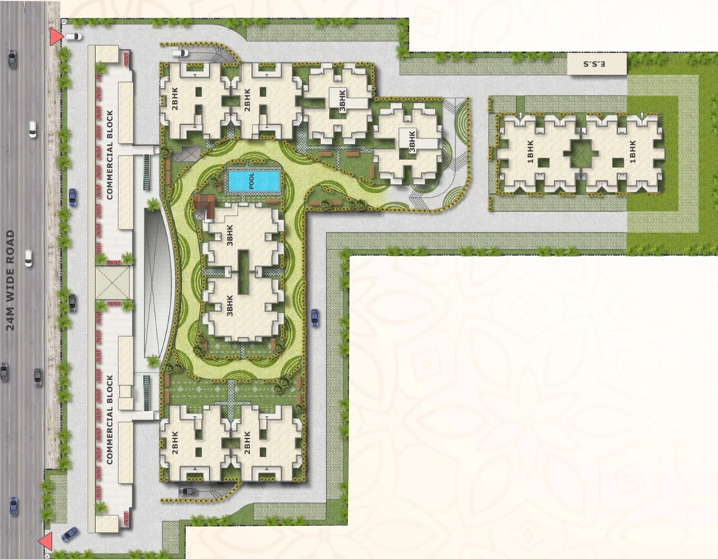 Master Plan of Emerald Anmol Avenue in Sector 88, Faridabad - Image 315046
