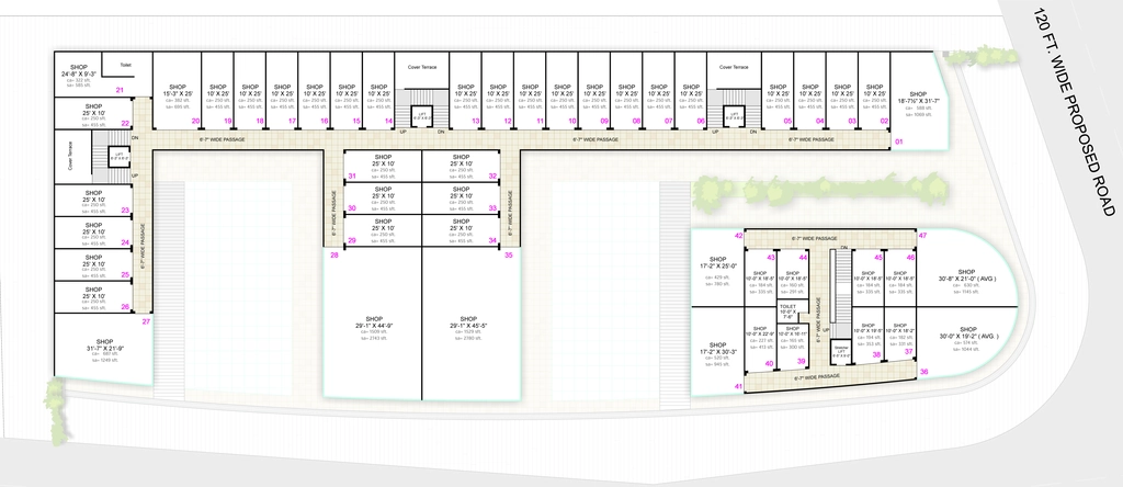 Floor Plan of Maniya G9 Business Centre in Choryasi, Surat - Image 315065