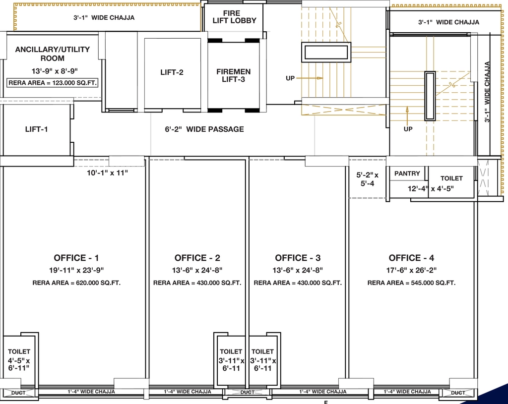 Floor Plan of G M Amore Edge in Khar West, Mumbai - Image 315107