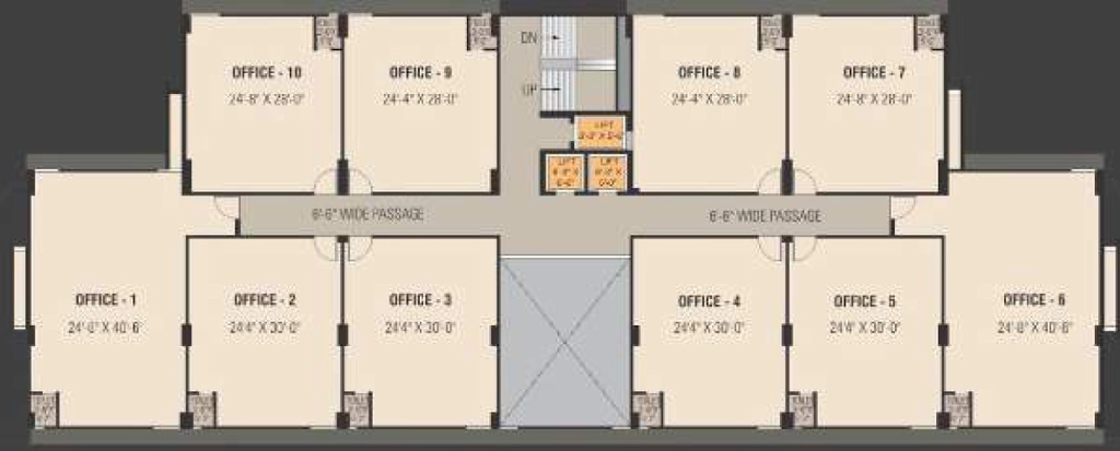 Floor Plan of Vissa Titaanium in Bhimrad, Surat - Image 315202