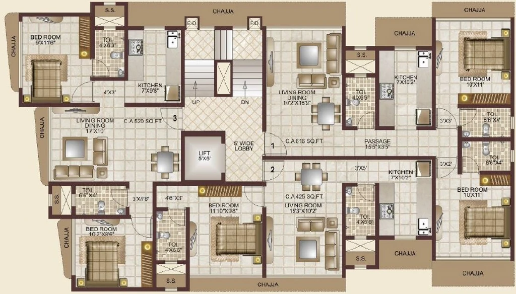 Floor Plan of Manthan Agrasen in Santacruz East, Mumbai - Image 315232