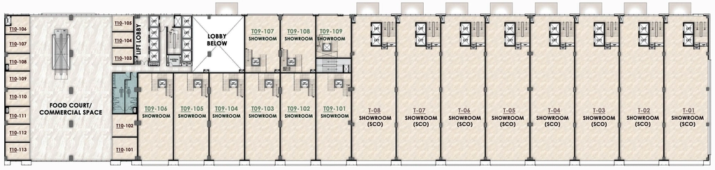 Floor Plan of Ashadeep The World Street in Jagatpura, Jaipur - Image 315254