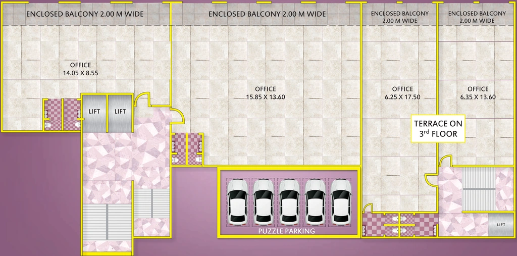 Floor Plan of Mohan Tribeca in Kalyan West, Thane - Image 315321