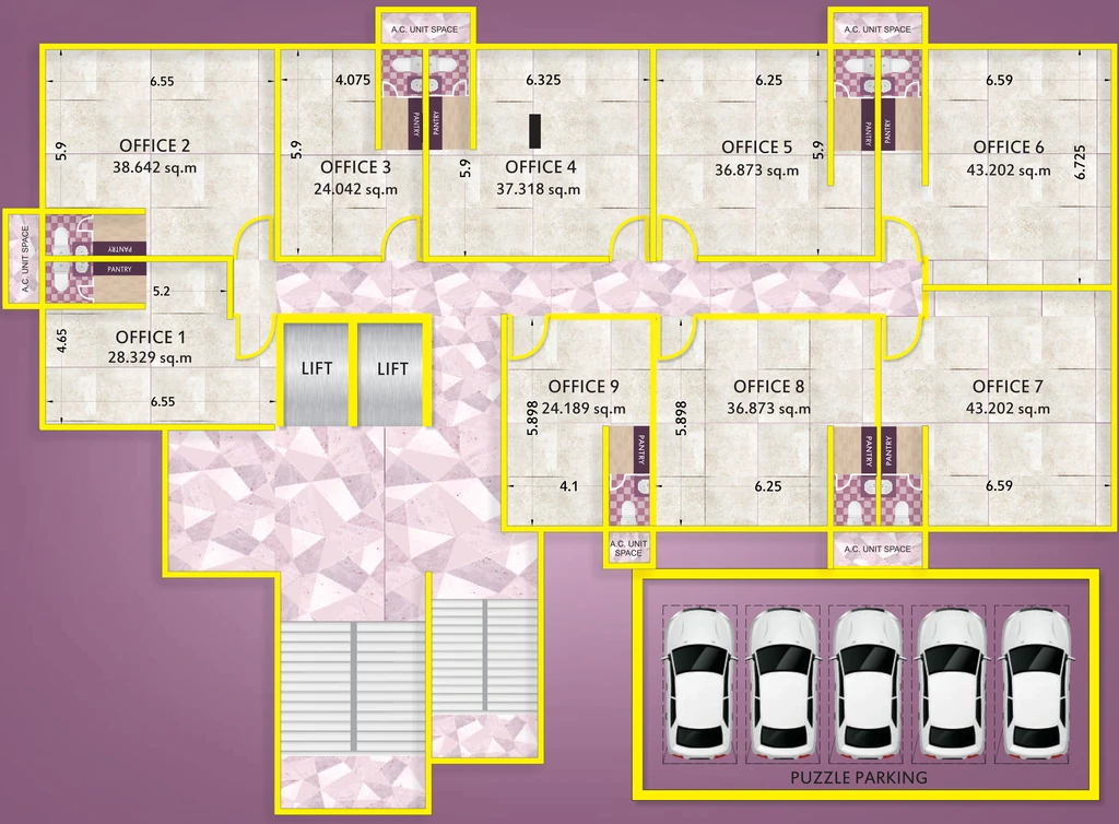 Floor Plan of Mohan Tribeca in Kalyan West, Thane - Image 315322
