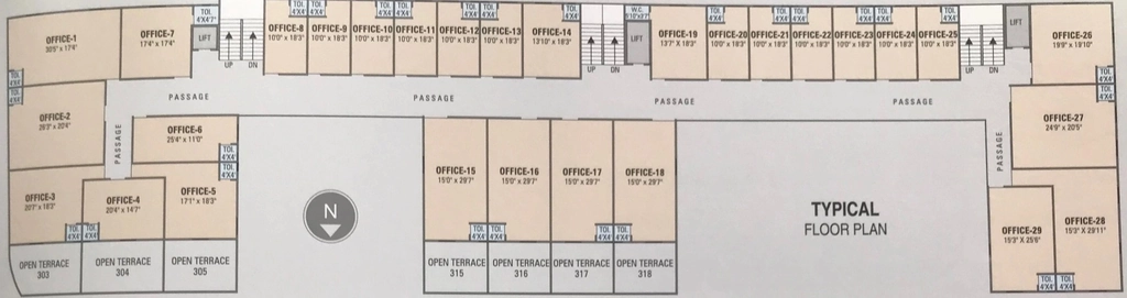 Floor Plan of Vertual Aviraj Pinnacle in Narol, Ahmedabad - Image 315327