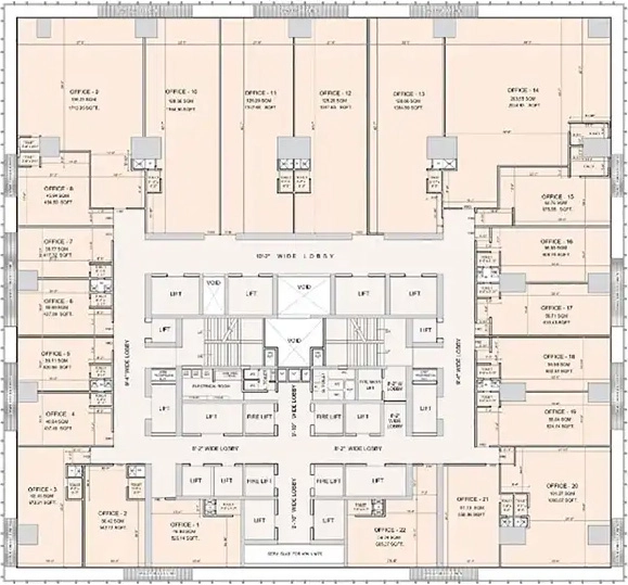 Floor Plan of Parinee Brillions in Worli, Mumbai - Image 315342