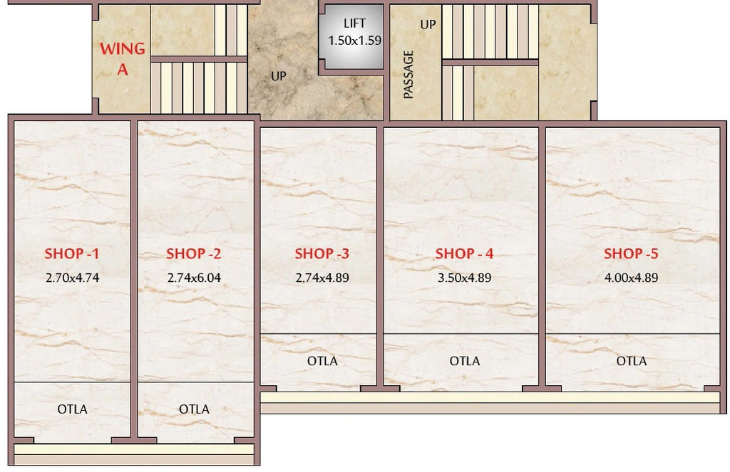 Floor Plan of Commercial Prakruti Sparsh in Ambernath East, Thane - Image 315371