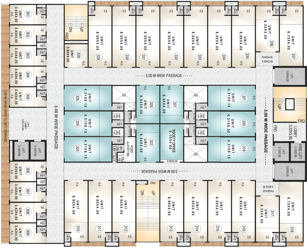 Floor Plan of Shradhha VA Business Centre in Ambernath West, Thane - Image 315498