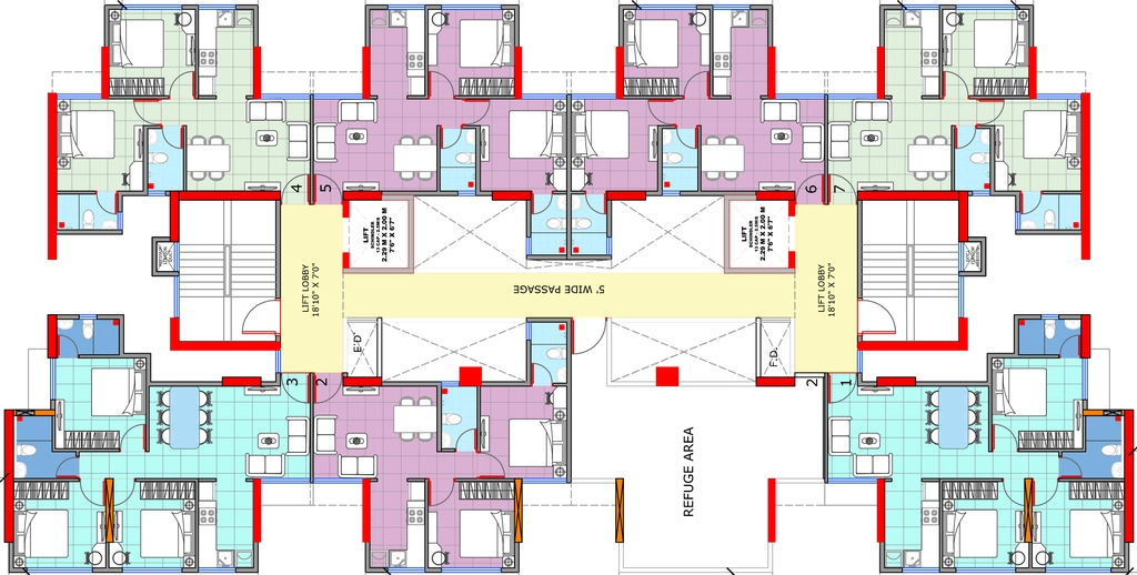 Floor Plan of Shreeji Darshan Nerul in Nerul, Navi Mumbai - Image 315556