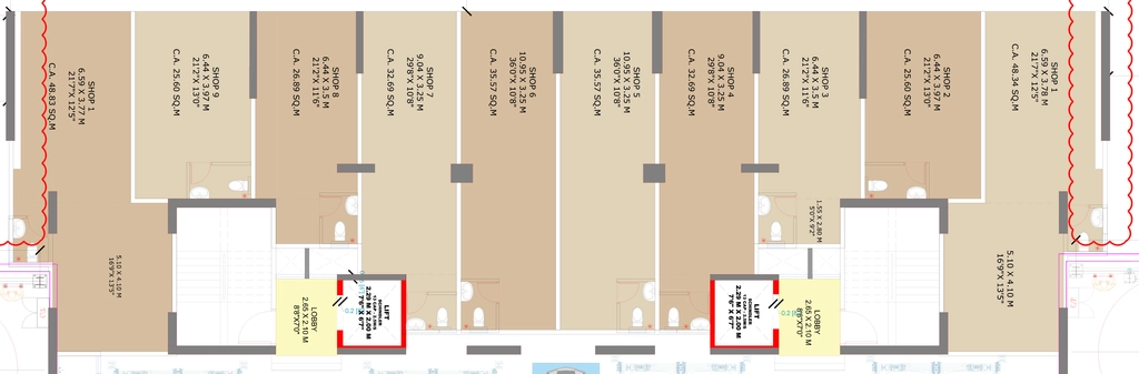 Floor Plan of Commercial Shreeji Darshan in Nerul, Navi Mumbai - Image 315571